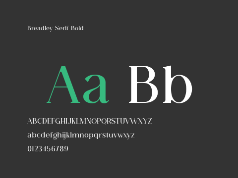 Breadley Serif Bold