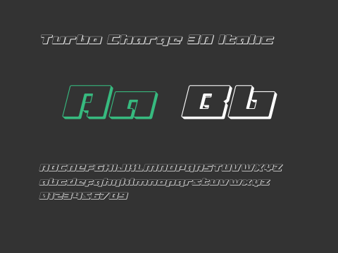 Turbo Charge 3D Italic