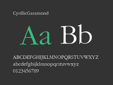 CyrillicGaramond