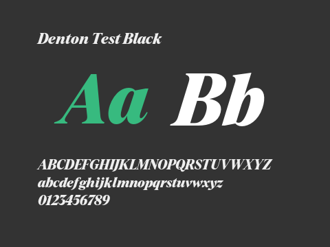 Denton Test Black