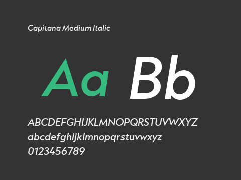 Capitana Medium Italic