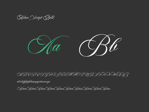 Aston Script Bold