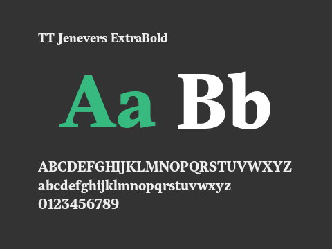 TT Jenevers ExtraBold