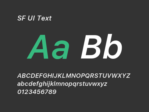 SF UI Text