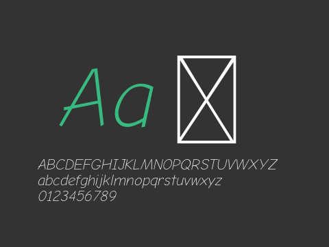 Comic Neue Angular Light Italic