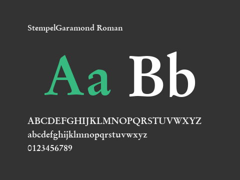 StempelGaramond Roman