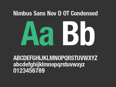 Nimbus Sans Nov D OT Condensed