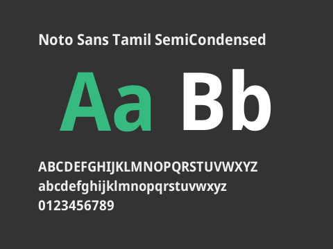 Noto Sans Tamil SemiCondensed