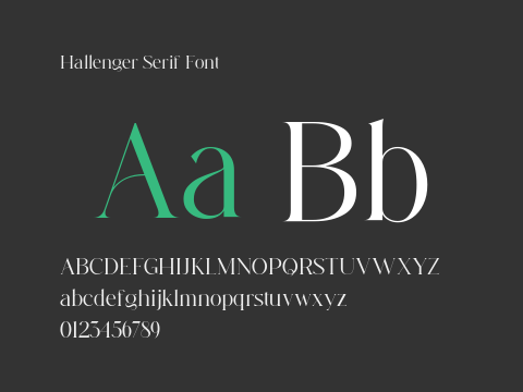 Hallenger Serif Font