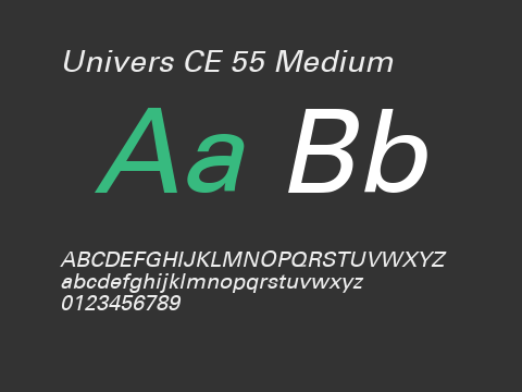 Univers CE 55 Medium