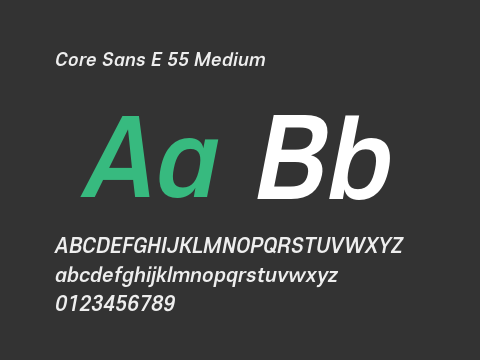 Core Sans E 55 Medium