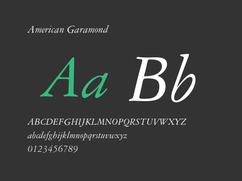 American Garamond