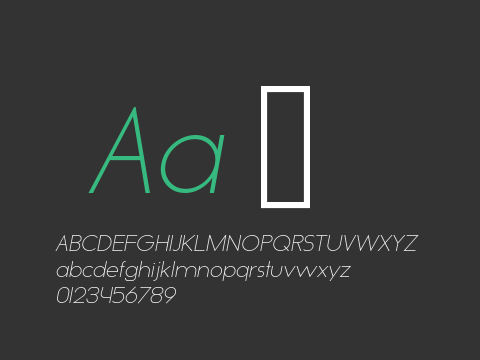 Roland Thin Italic