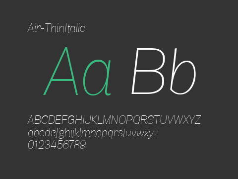 Air-ThinItalic