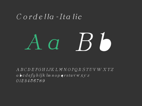 Cordella-Italic