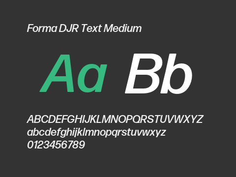 Forma DJR Text Medium