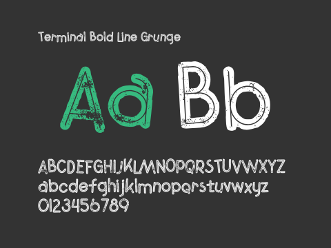 Terminal Bold Line Grunge