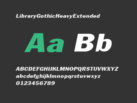 LibraryGothicHeavyExtended