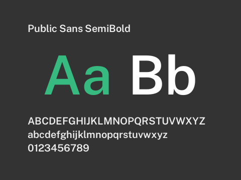 Public Sans SemiBold