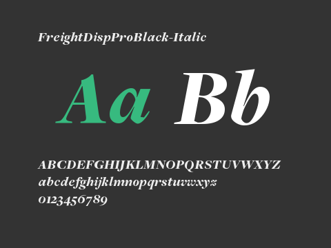 FreightDispProBlack-Italic