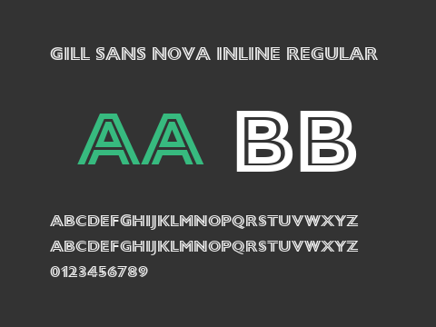 Gill Sans Nova Inline Regular