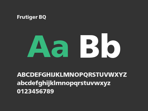 Frutiger BQ