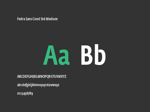 Fedra Sans Cond Std Medium