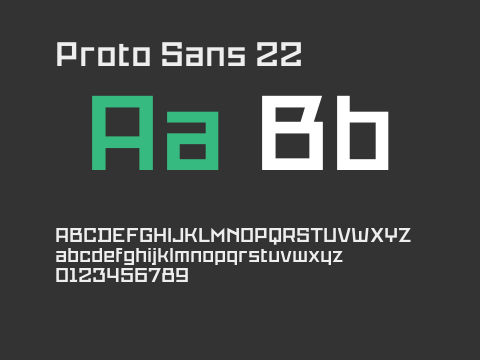 Proto Sans 22