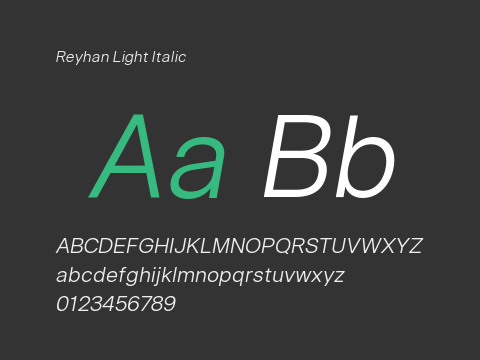 Reyhan Light Italic