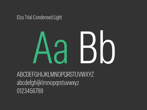 Elza Trial Condensed Light