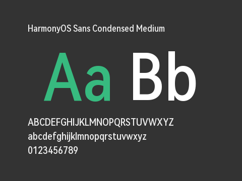 HarmonyOS Sans Condensed Medium