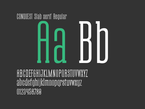 CONQUEST Slab serif Regular