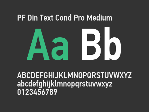 PF Din Text Cond Pro Medium