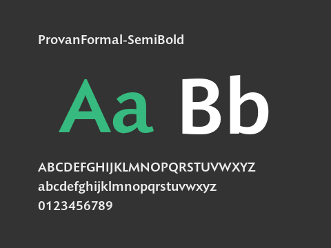 ProvanFormal-SemiBold