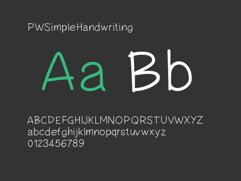 PWSimpleHandwriting