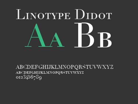 Linotype Didot