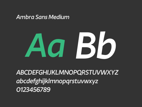 Ambra Sans Medium