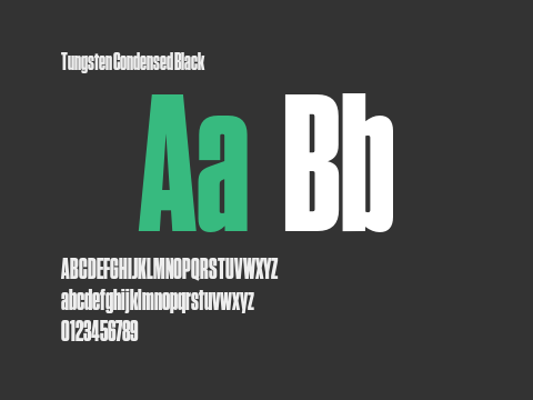 Tungsten Condensed Black