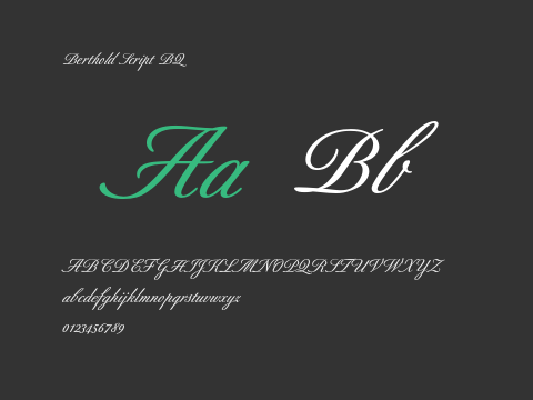 Berthold Script BQ