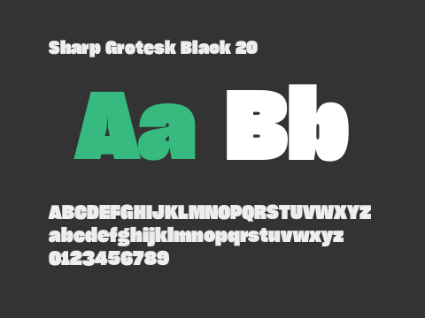 Sharp Grotesk Black 20