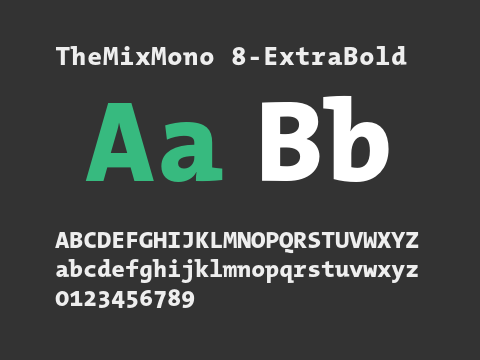 TheMixMono 8-ExtraBold