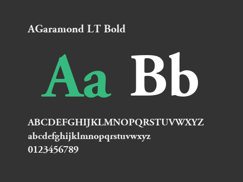 AGaramond LT Bold