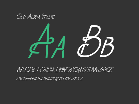 Old Alpha Italic