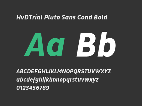 HvDTrial Pluto Sans Cond Bold