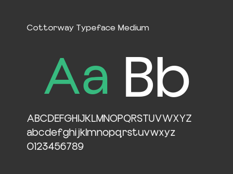 Cottorway Typeface Medium