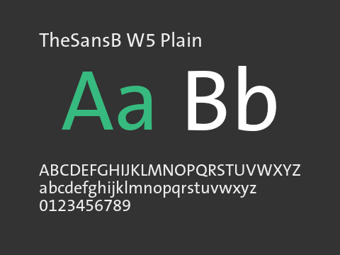 TheSansB W5 Plain