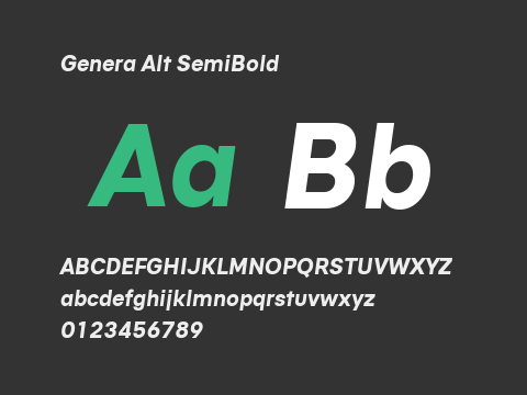 Genera Alt SemiBold