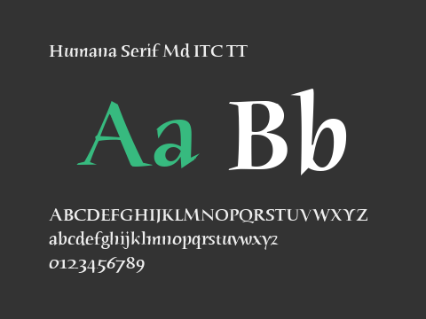 Humana Serif Md ITC TT