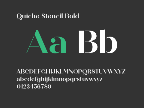 Quiche Stencil Bold