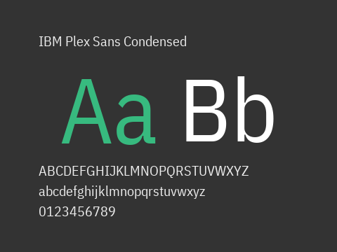 IBM Plex Sans Condensed